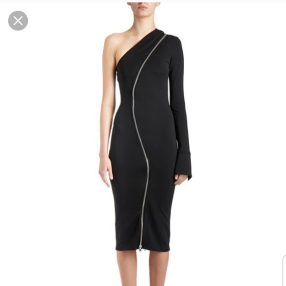 Givenchy Dresses & Skirts - SOLD!!!Givenchy one shoulder bodycon dress blk
